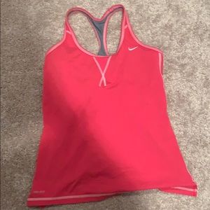 Nike dri fit active wear top pink
